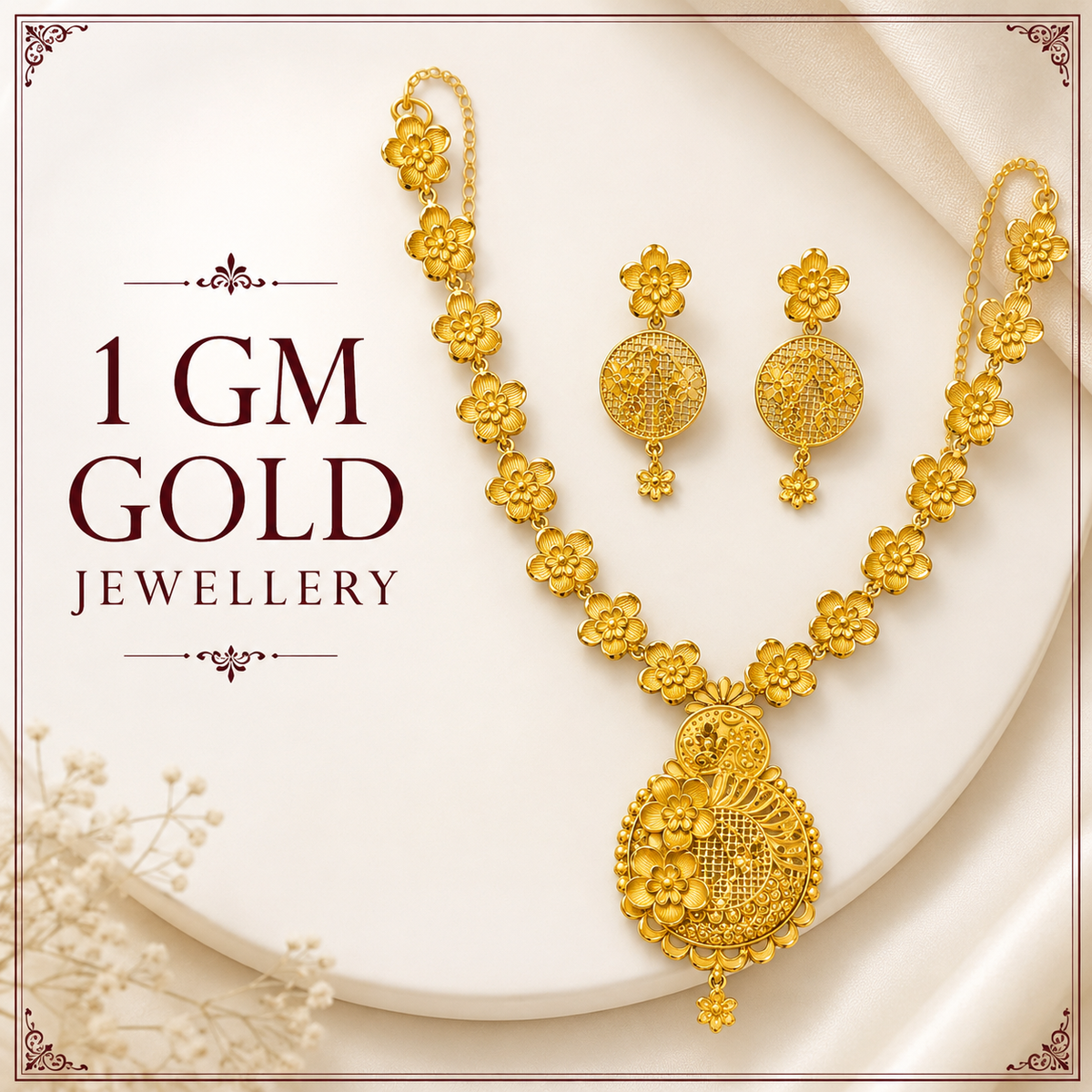 1 gm gold jewellery available at Sawariya Jewellery