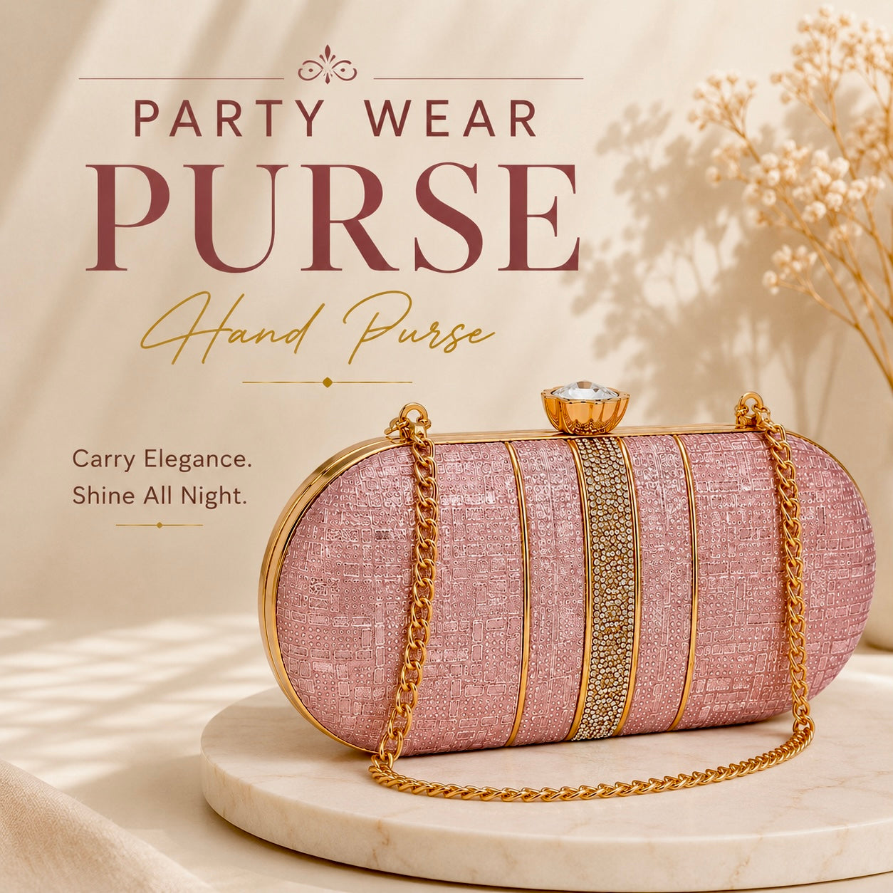 Party Wear Purses and Wedding Clutches Collection banner by Sawariya Jewellery