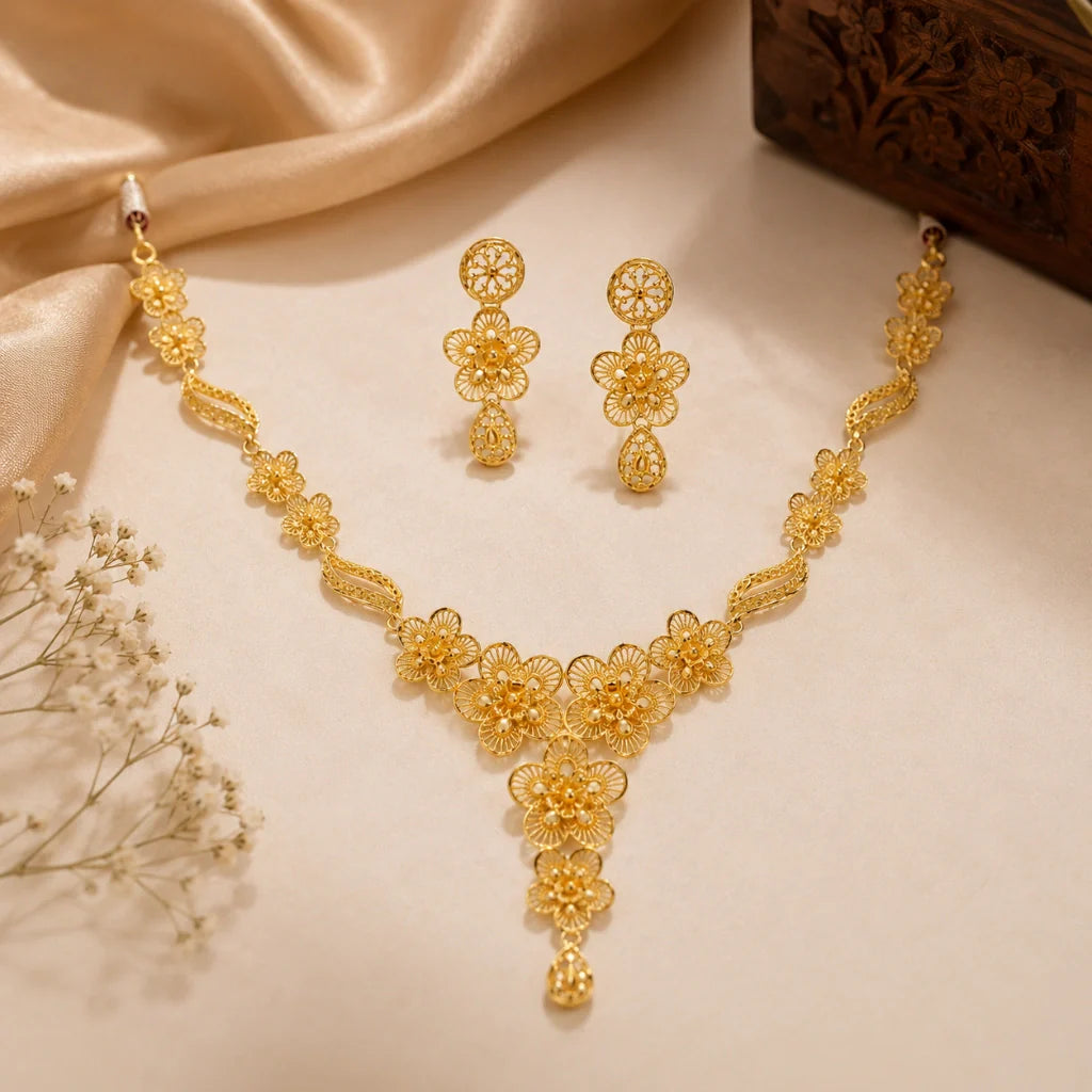 1 Gram Gold Necklace Sets in Jaunpur at Sawariya Jewellery