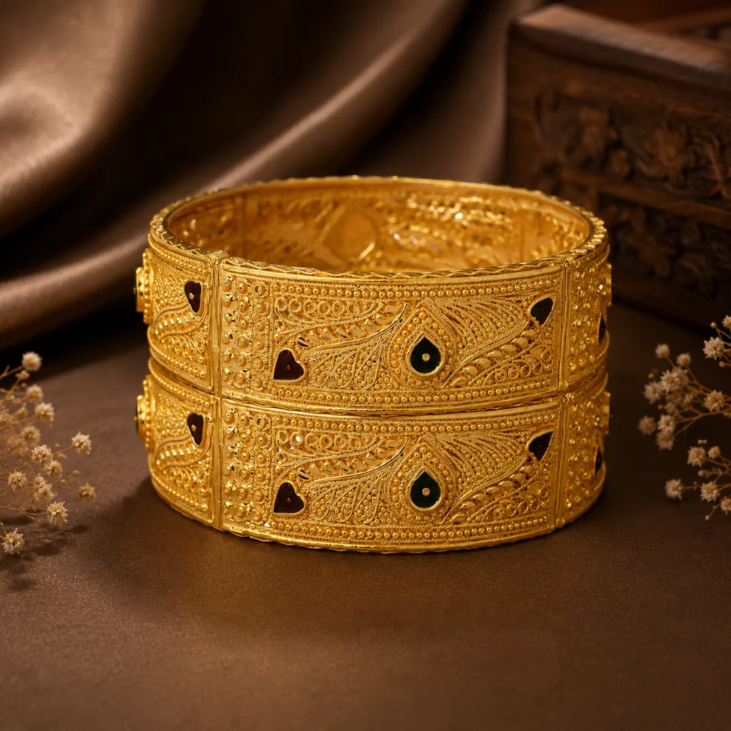 1 gram gold bangles for women