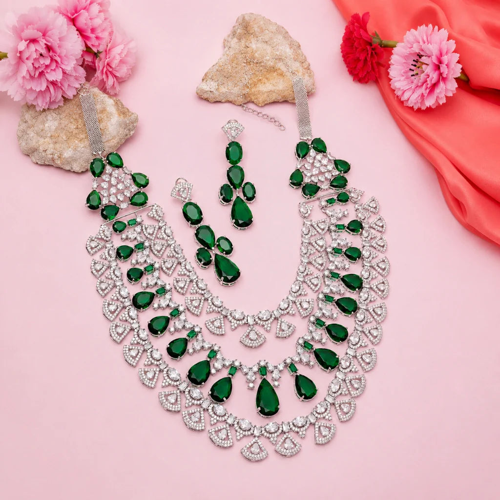 ad necklace set sawariya jewellery