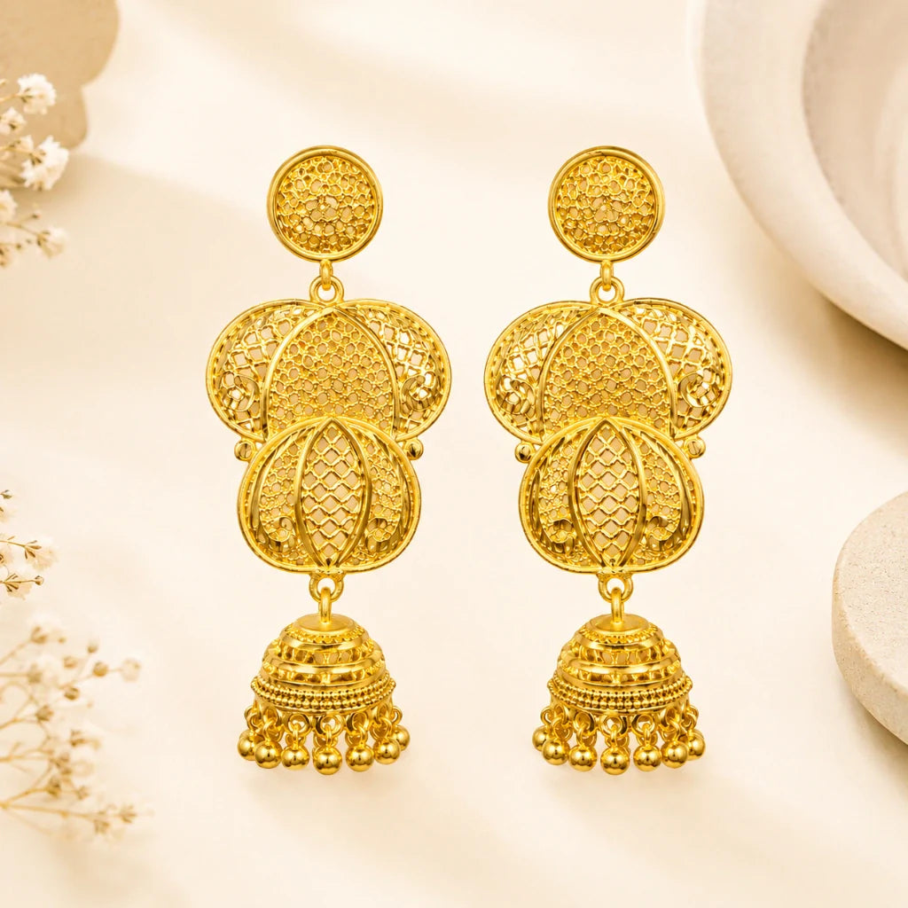 1 gram gold earrings in jaunpur