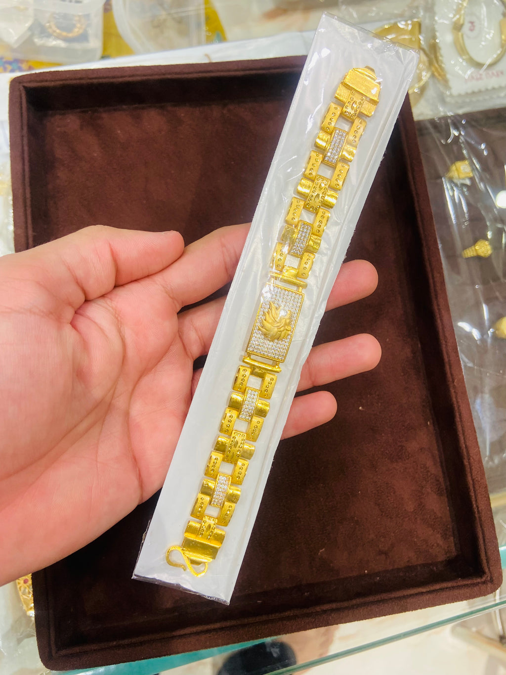 Modern One Gram Gold Bracelet for Men MBR06