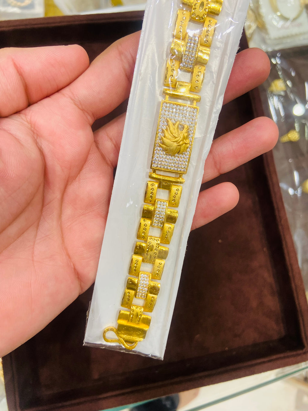 Modern One Gram Gold Bracelet for Men MBR06