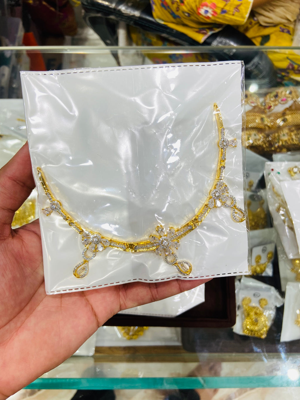 Premium American Diamond Necklace Set- NS26