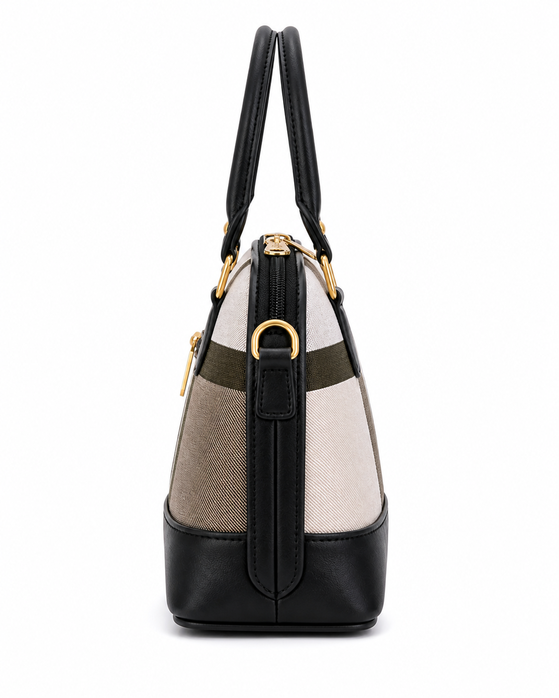 Classic Checked Women’s Handbag with Dual Handles
