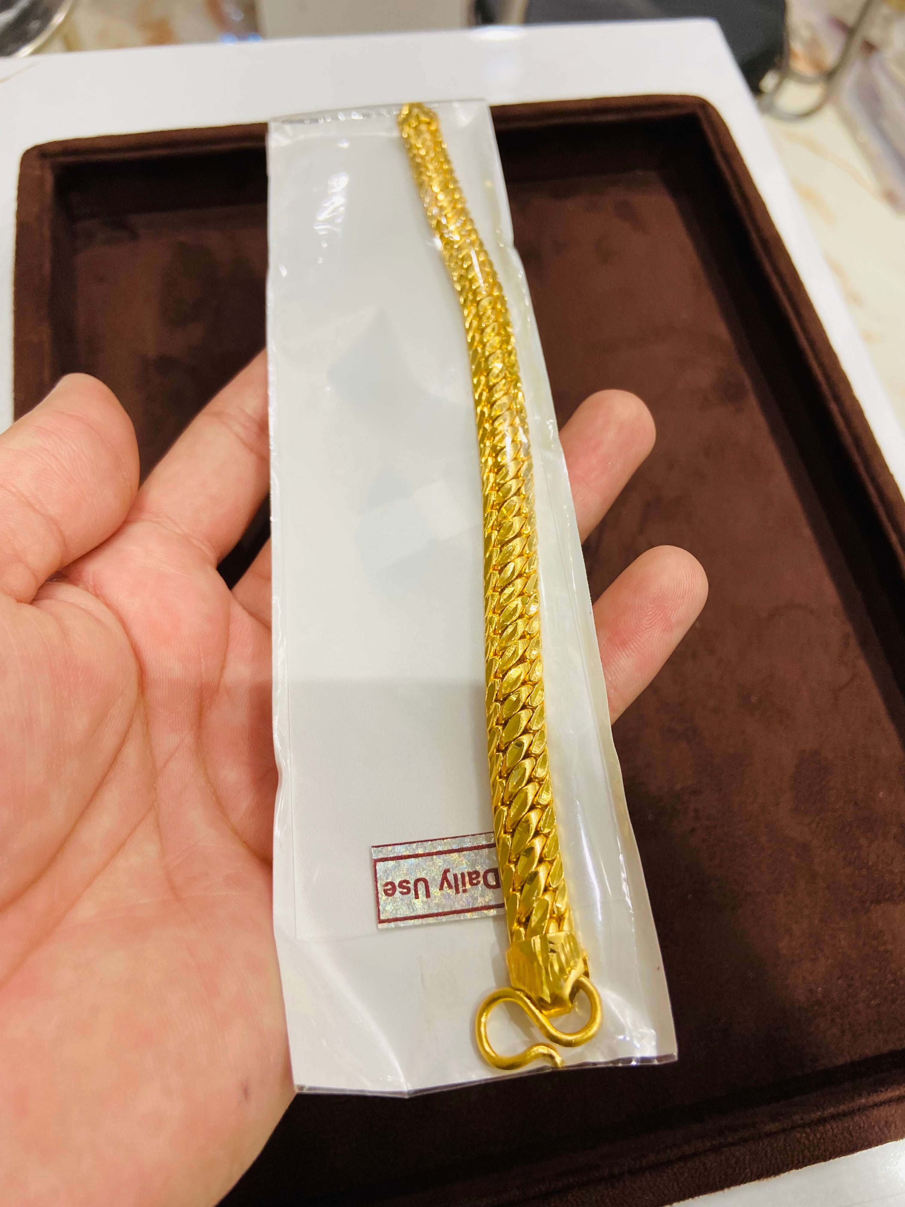 1 Gram Gold Finish Men’s Bracelet 