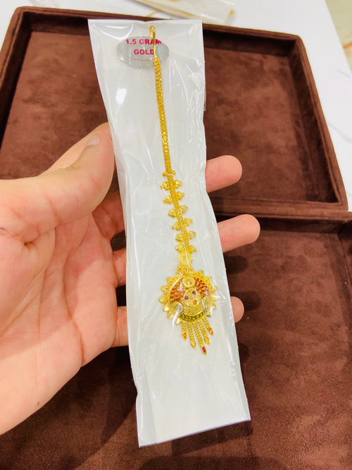 
1 Gram Gold Floral Mangtika for Women in Jaunpur
