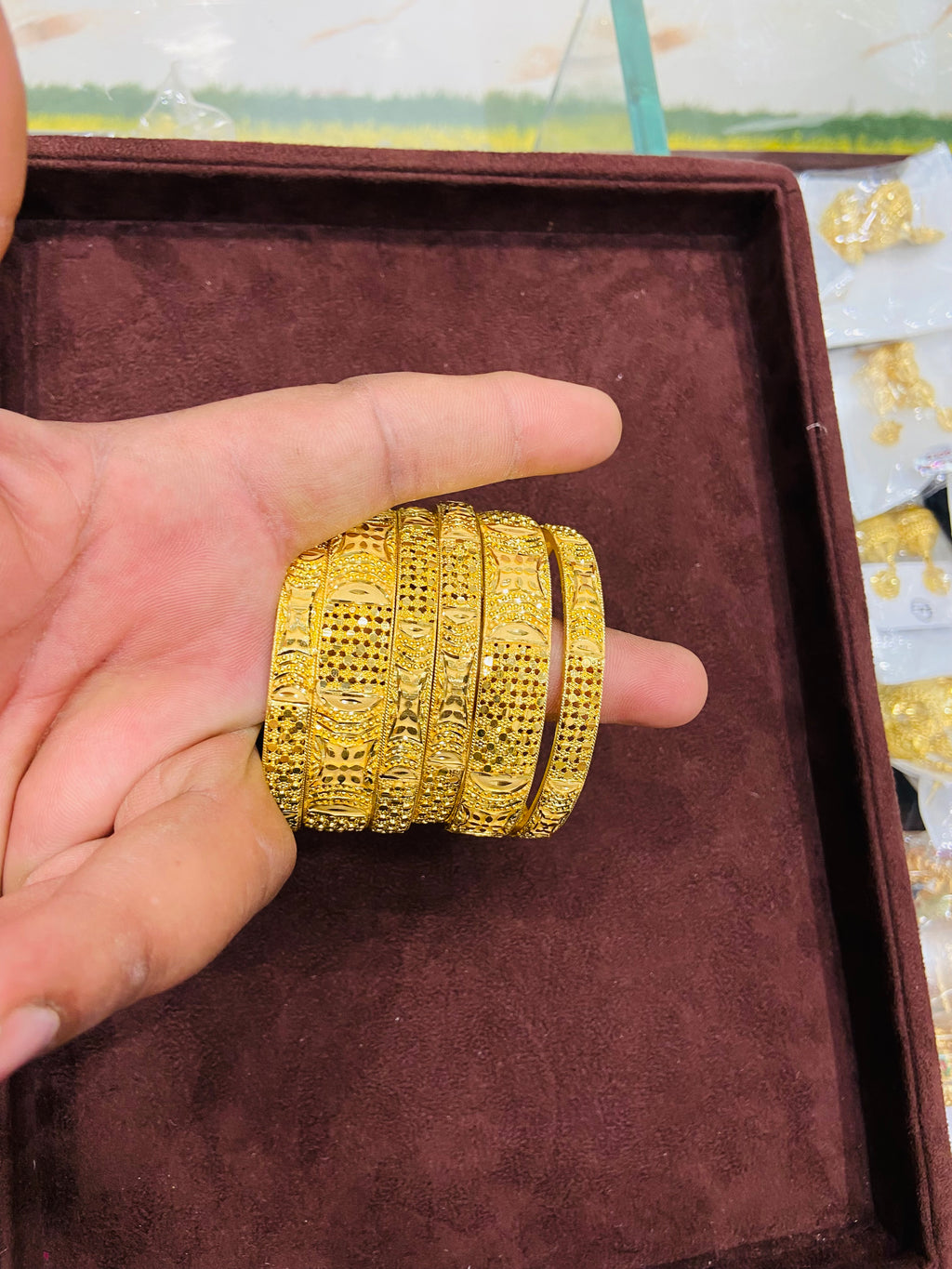 Premium 1 Gram Gold Plated Classic Bangles RB31
