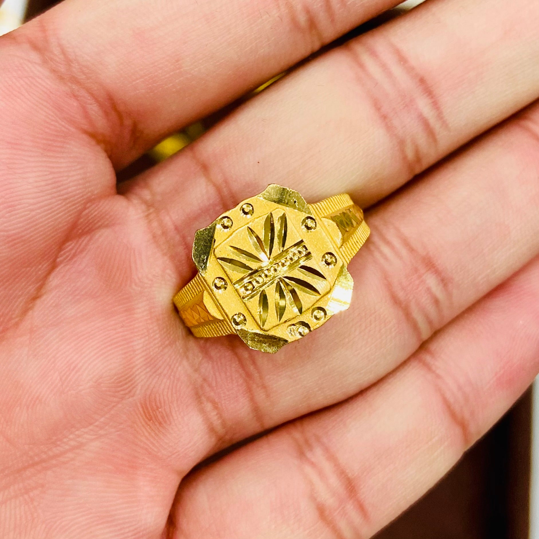 1 gm gold men’s Ring Design MR12
