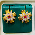 Daily Wear Gold Plated Earrings Tops- ER35