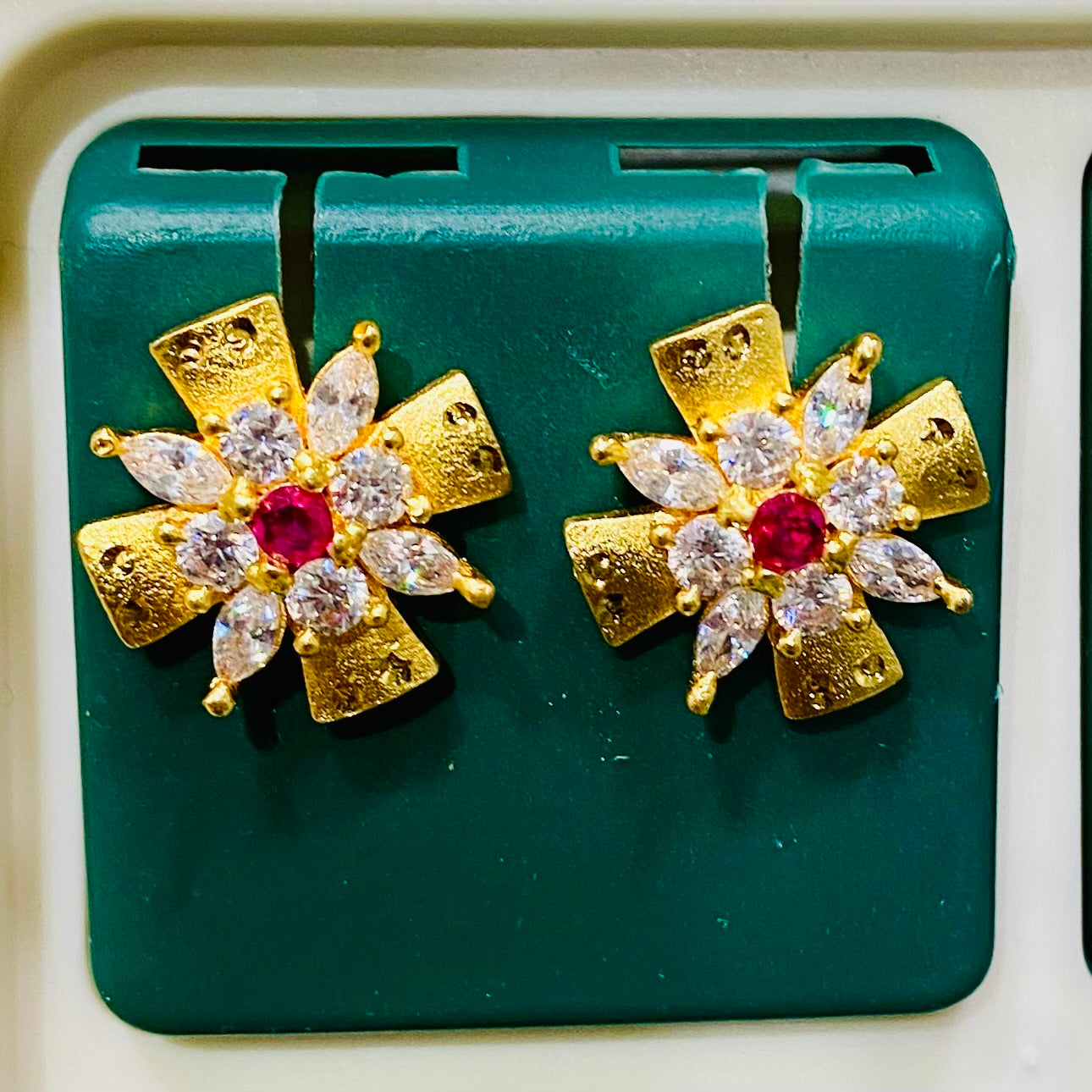 Daily Wear Gold Plated Earrings Tops- ER35