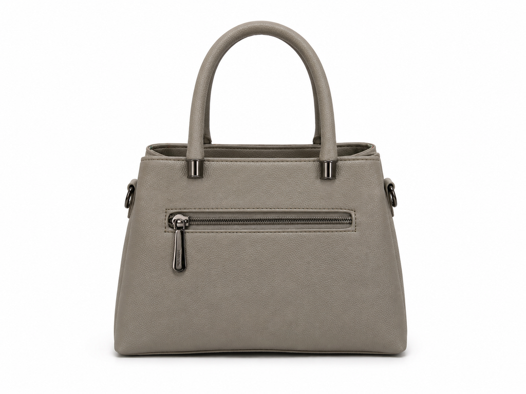 Taupe Structured Women’s Handbag in Brown Shades