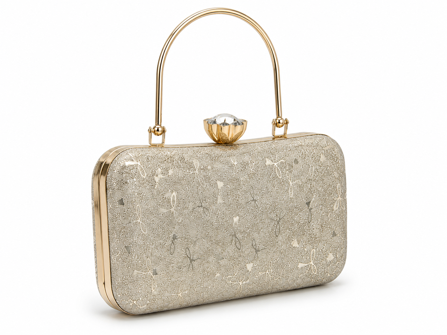 Crystal Frame Party Clutch Bag