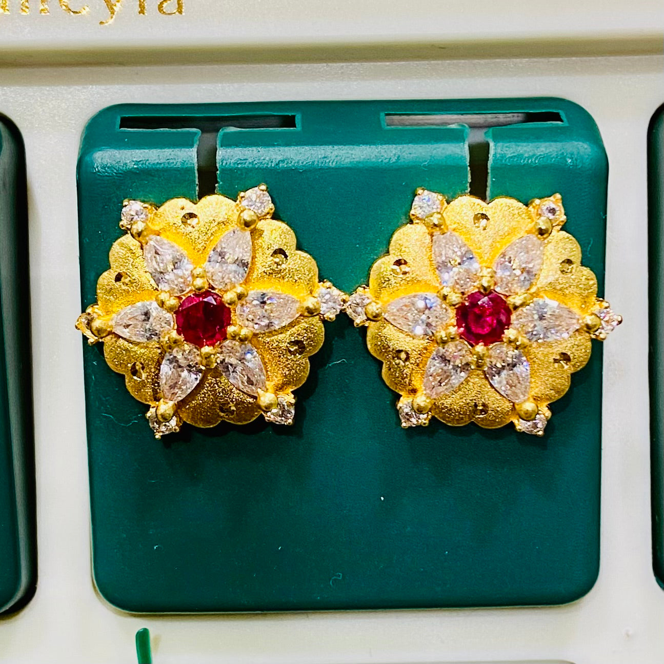 Gold Plated Designer Earrings Tops- ER33