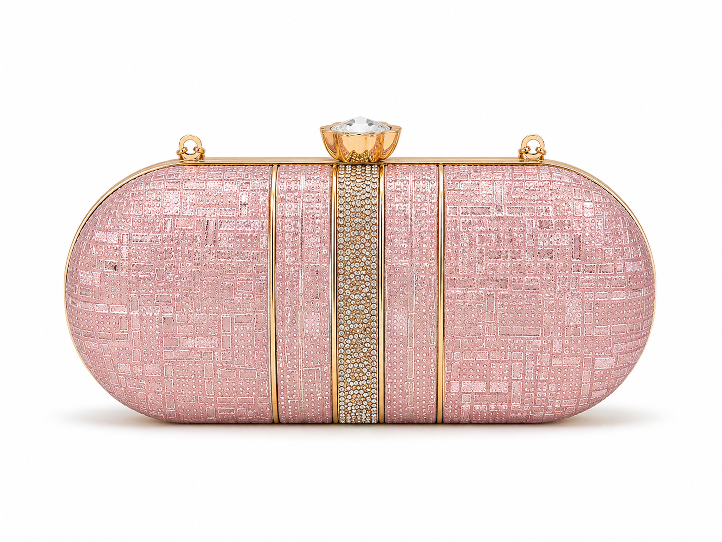 Oval Glam Party Clutch Bag | Sawariya Jewellery