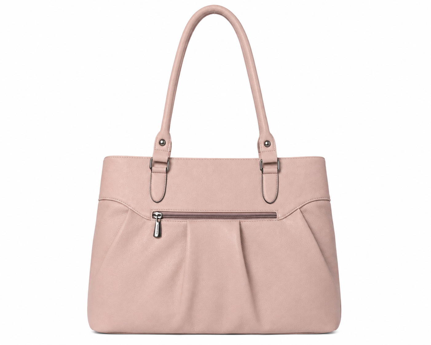 Soft Pleated Shoulder Tote Bag for College