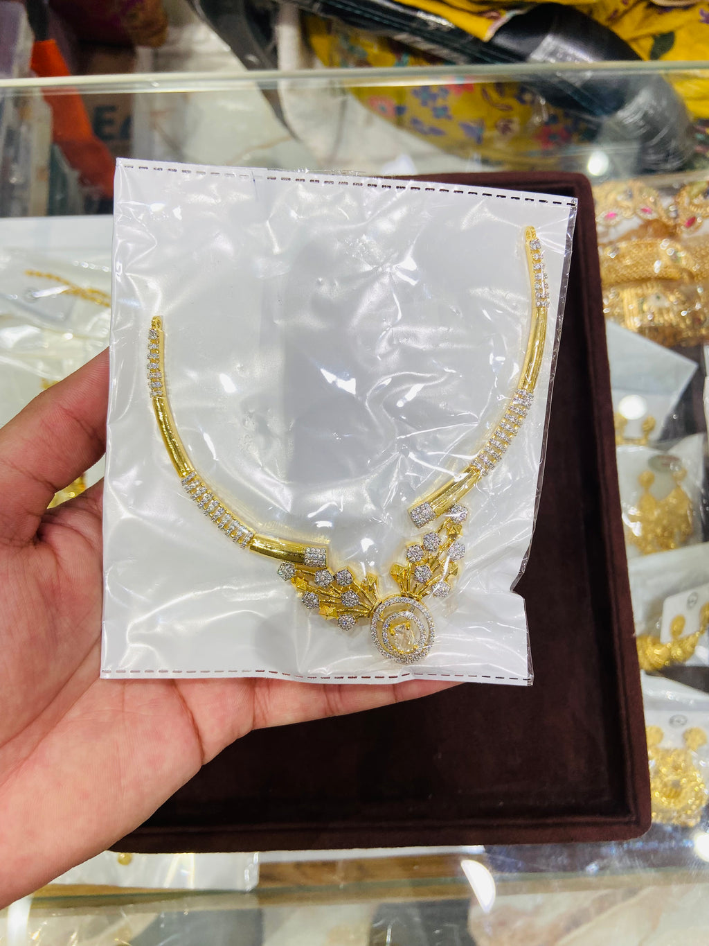 Classic American Diamond Necklace- NS28
