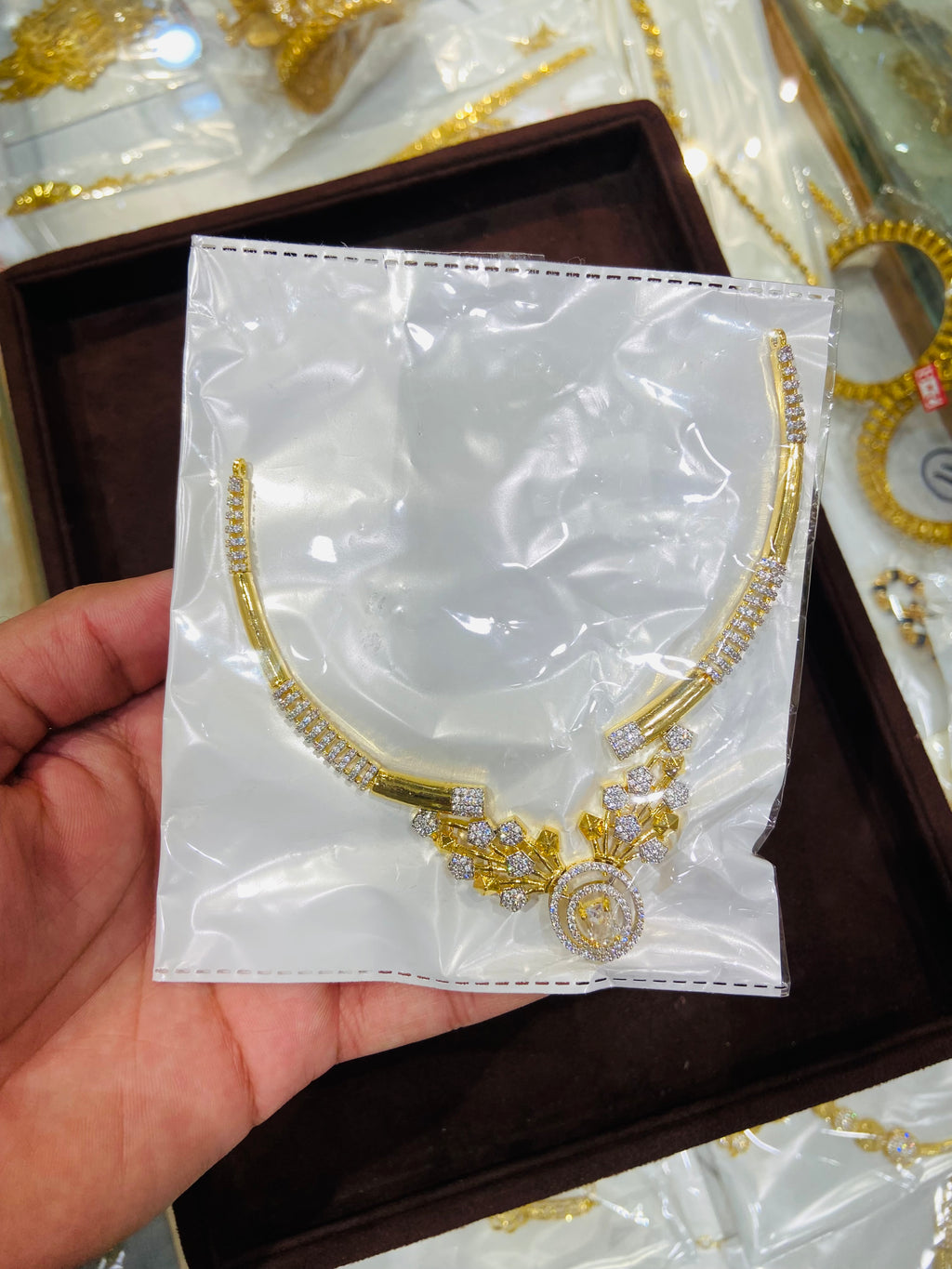 Classic American Diamond Necklace- NS28
