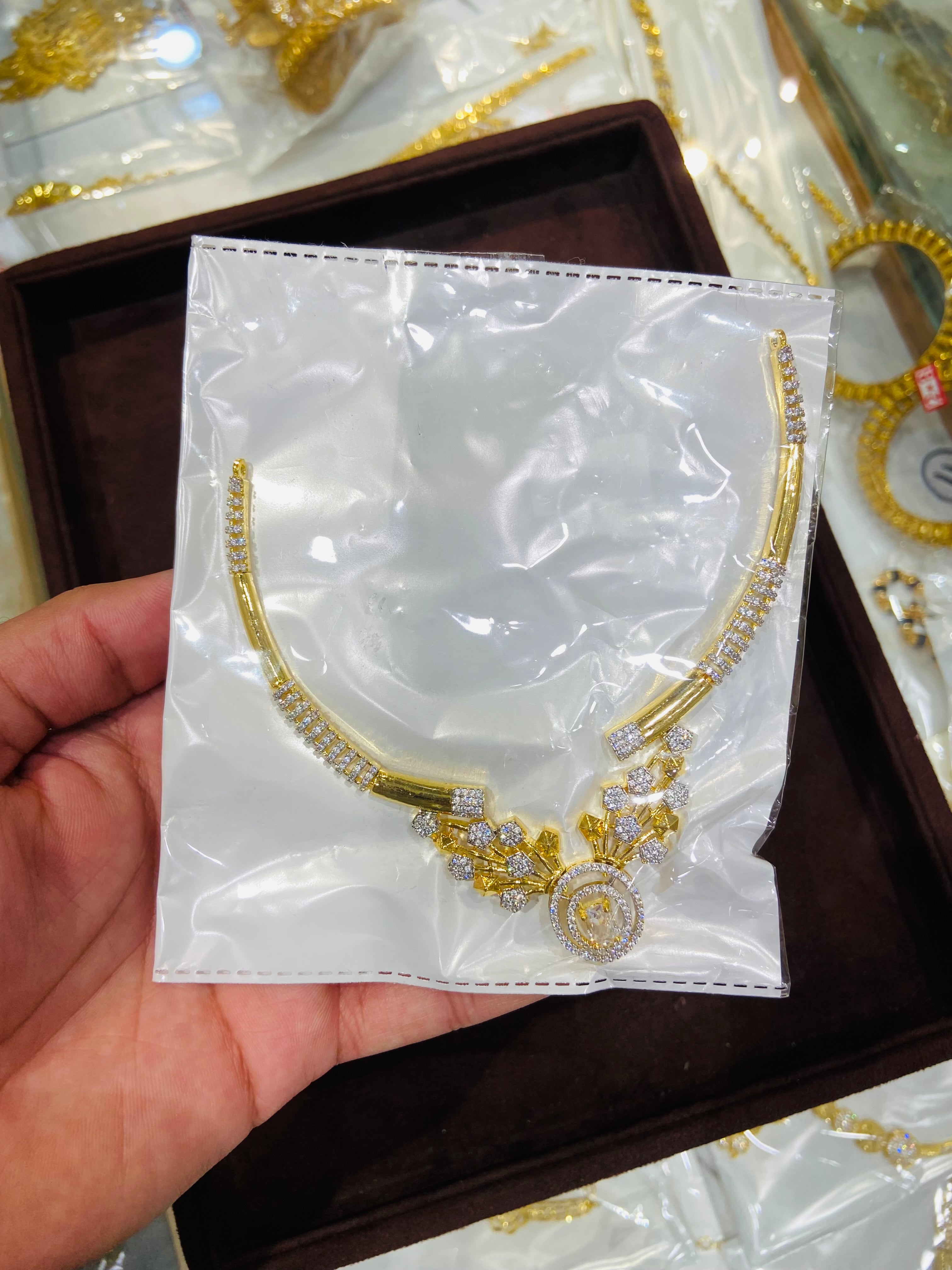 Classic American Diamond Necklace- NS28