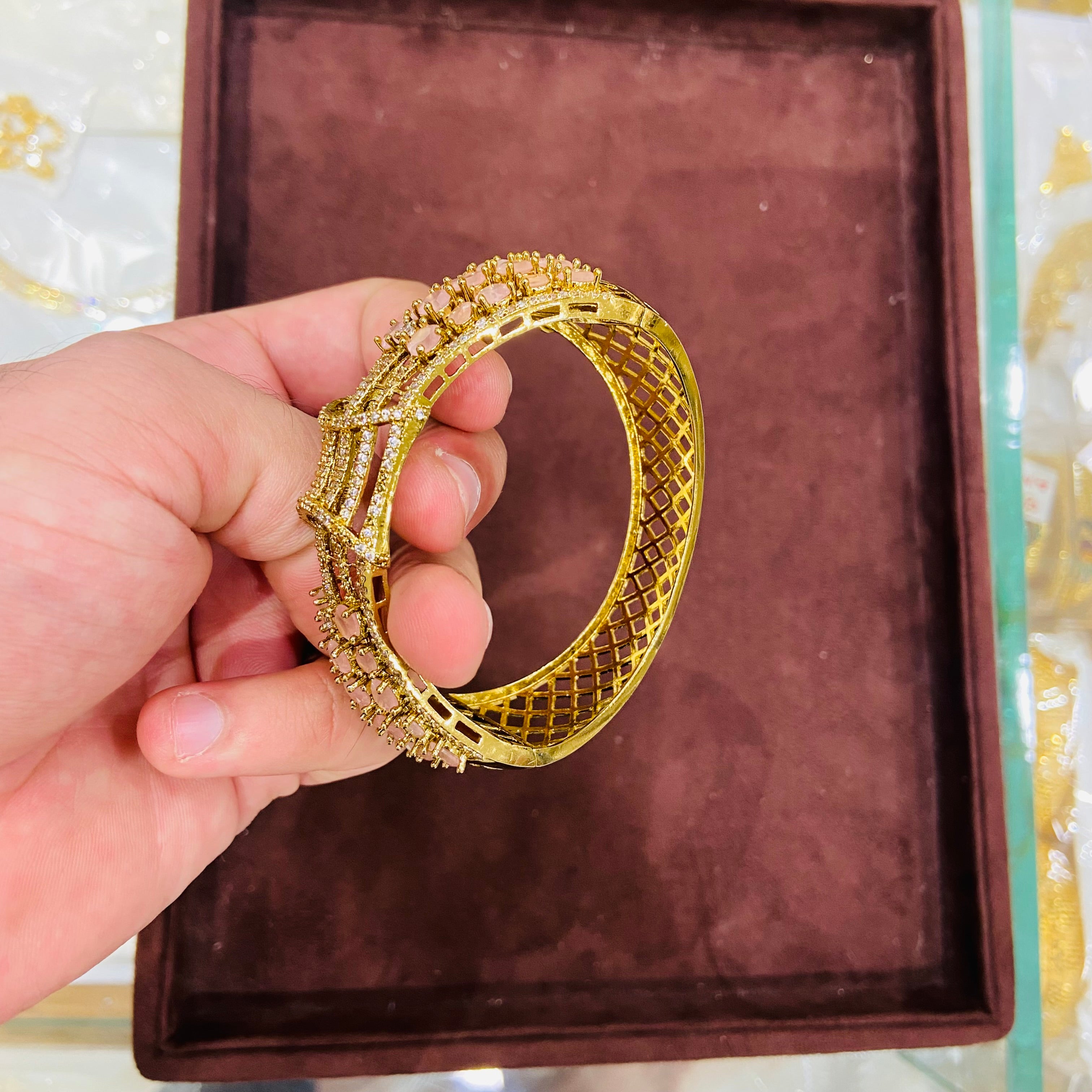 Trendy American Diamond Bracelet- BR14