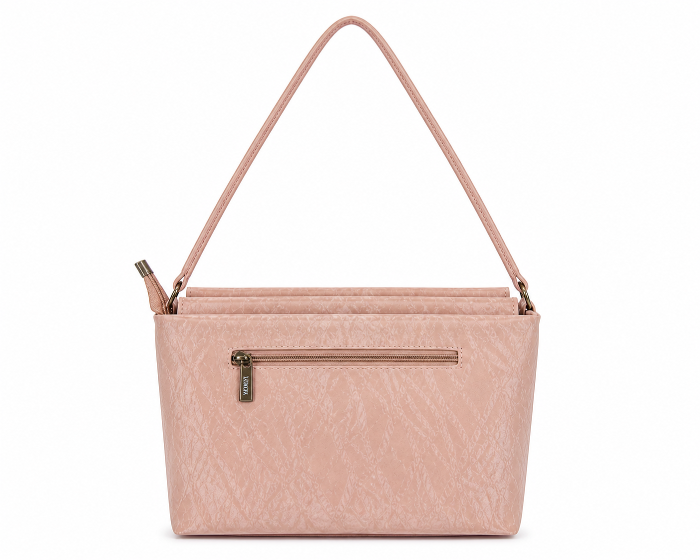 Blush Pink Textured Women’s Shoulder Bag - DW03