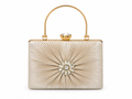 Champagne Stone Embellished Evening Clutch - PW03