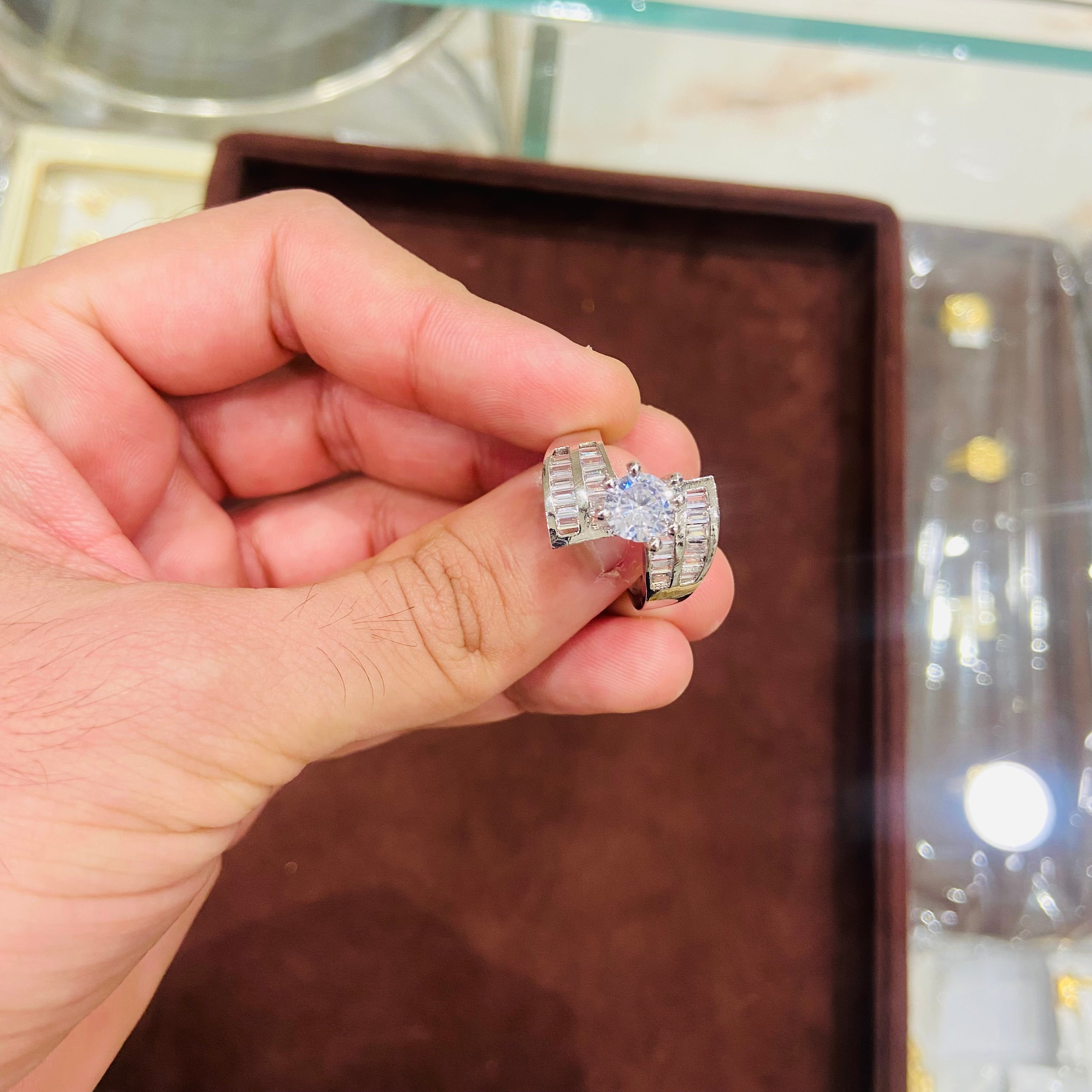 Classic American Diamond Solitaire Ring- ADR39