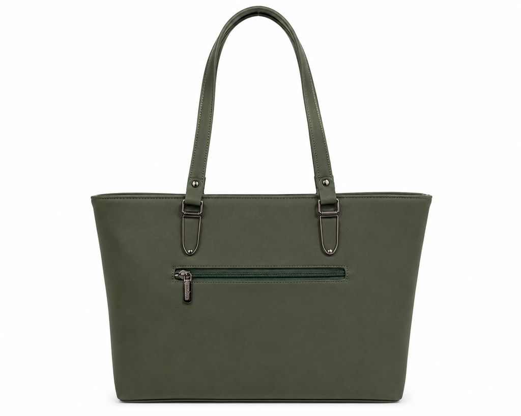 Olive Green Classic Tote Bag for Women