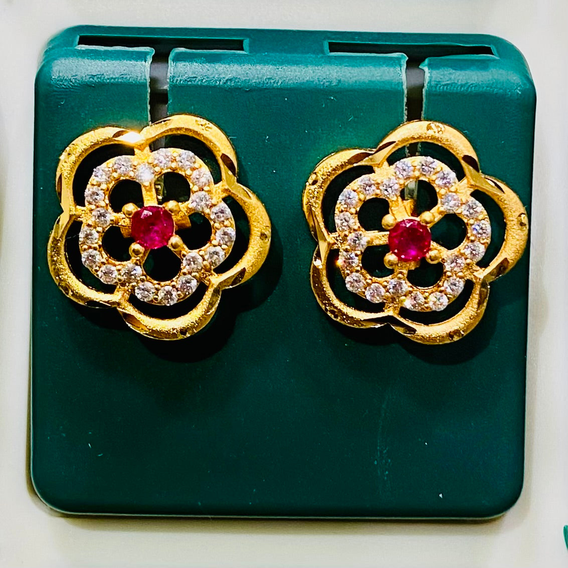 Premium Artificial Gold Earrings Tops- ER37