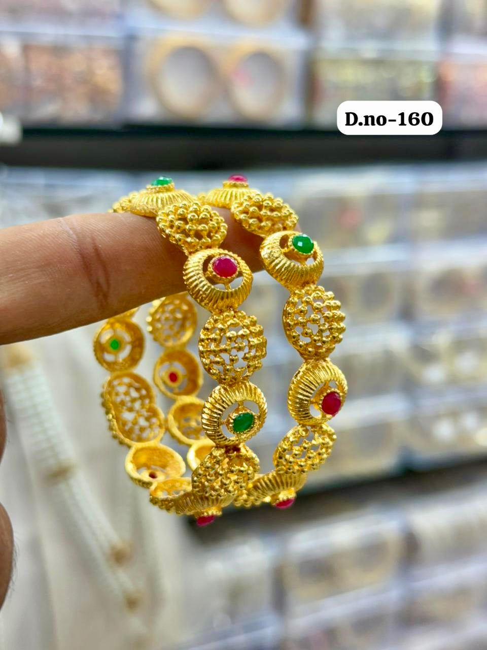 Kundan Style Rajwadi Bangles RB07