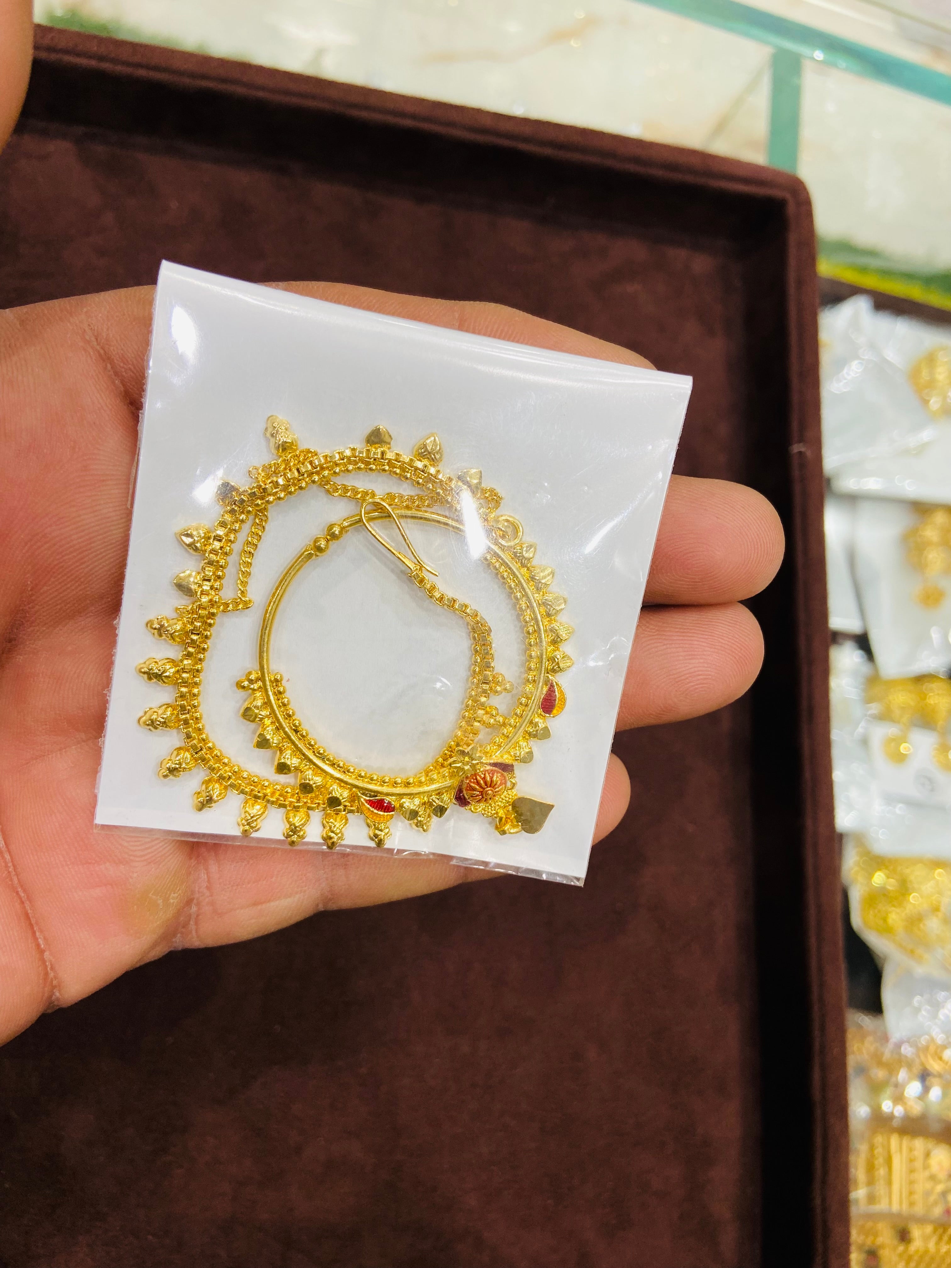 Bridal Nathiya Design in 1 Gram Gold- NT10
