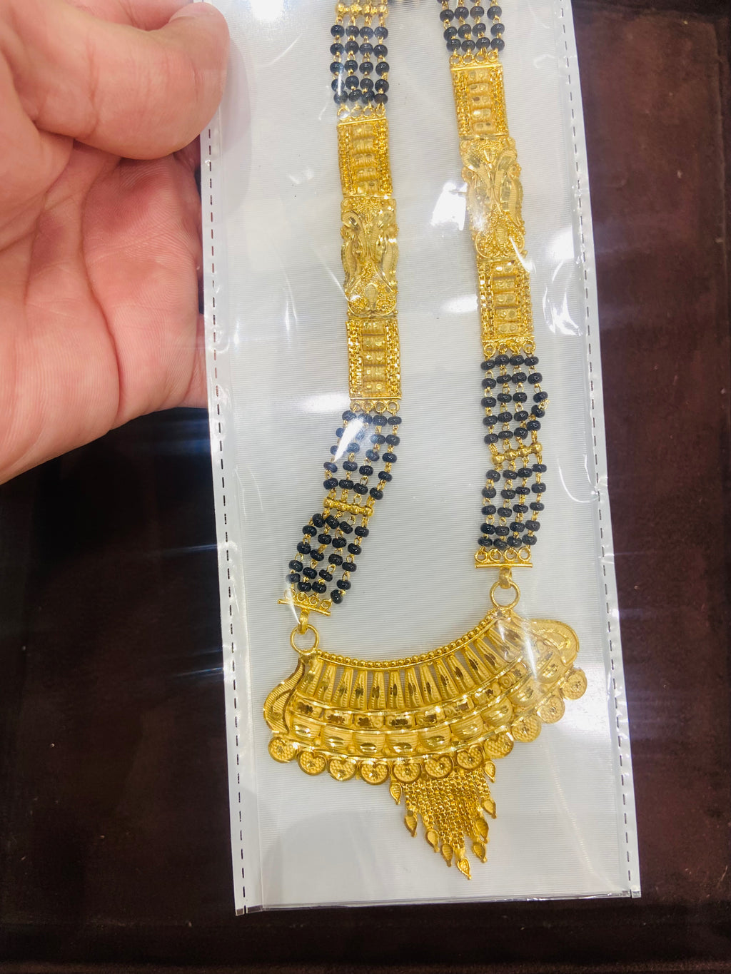 Classic Black Bead Mangalsutra- MS04