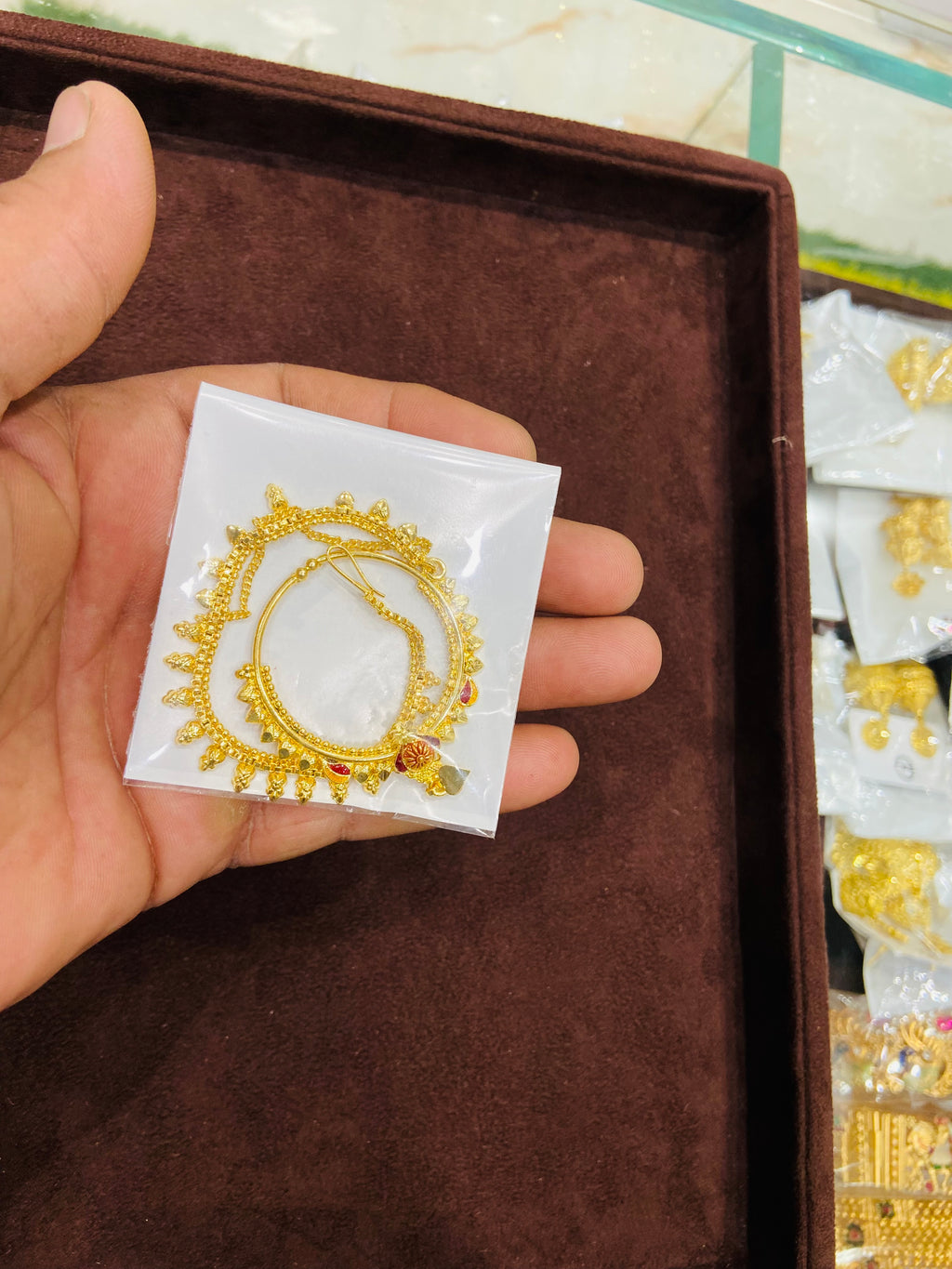 Bridal Nathiya Design in 1 Gram Gold- NT10