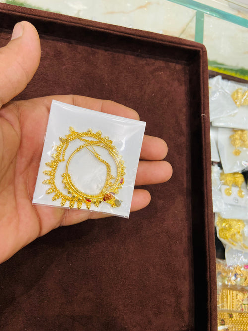 Bridal Nathiya Design in 1 Gram Gold- NT10