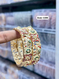 Heritage Stone Work Rajwadi Bangles RB29