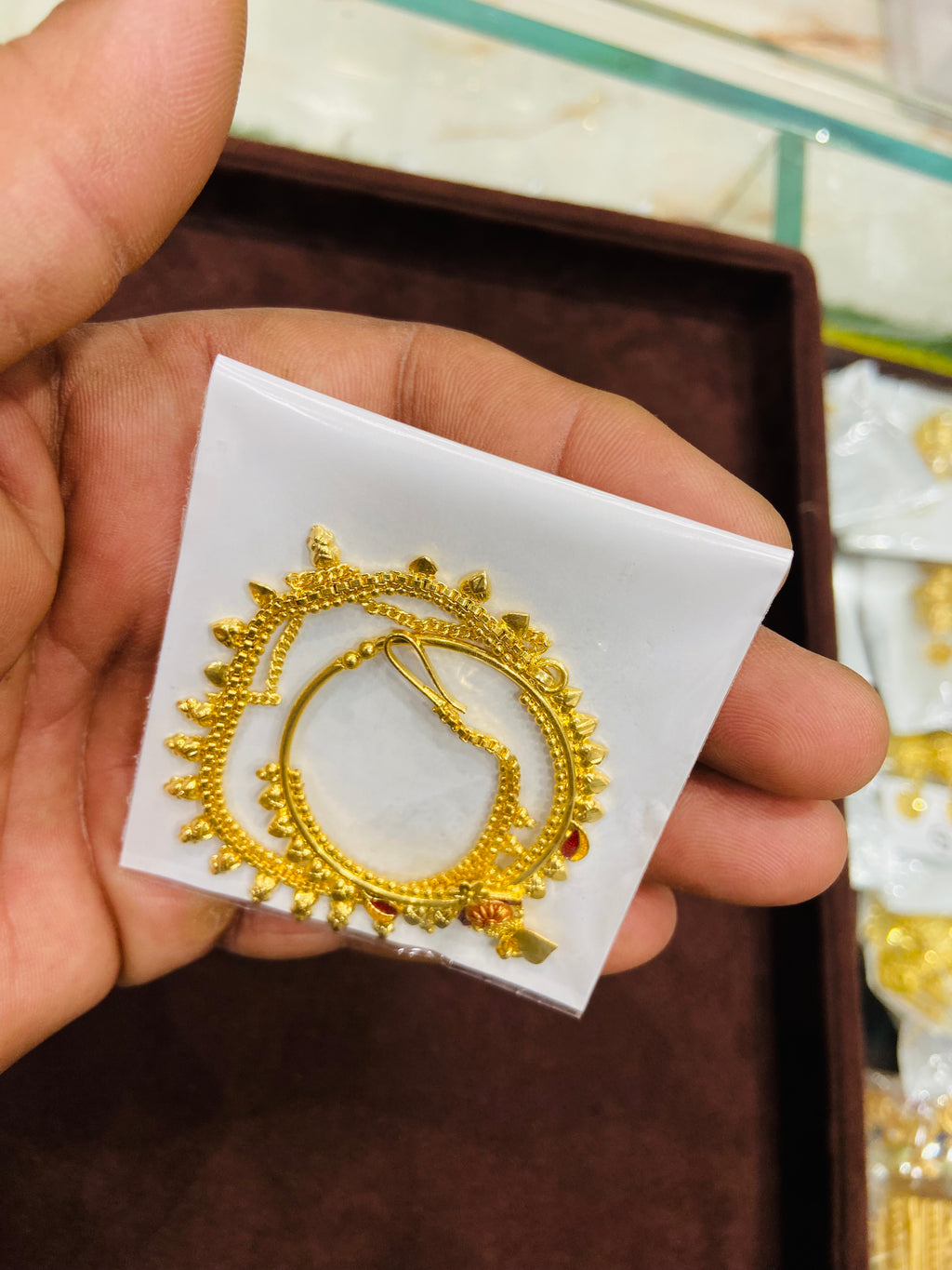 Bridal Nathiya Design in 1 Gram Gold- NT10