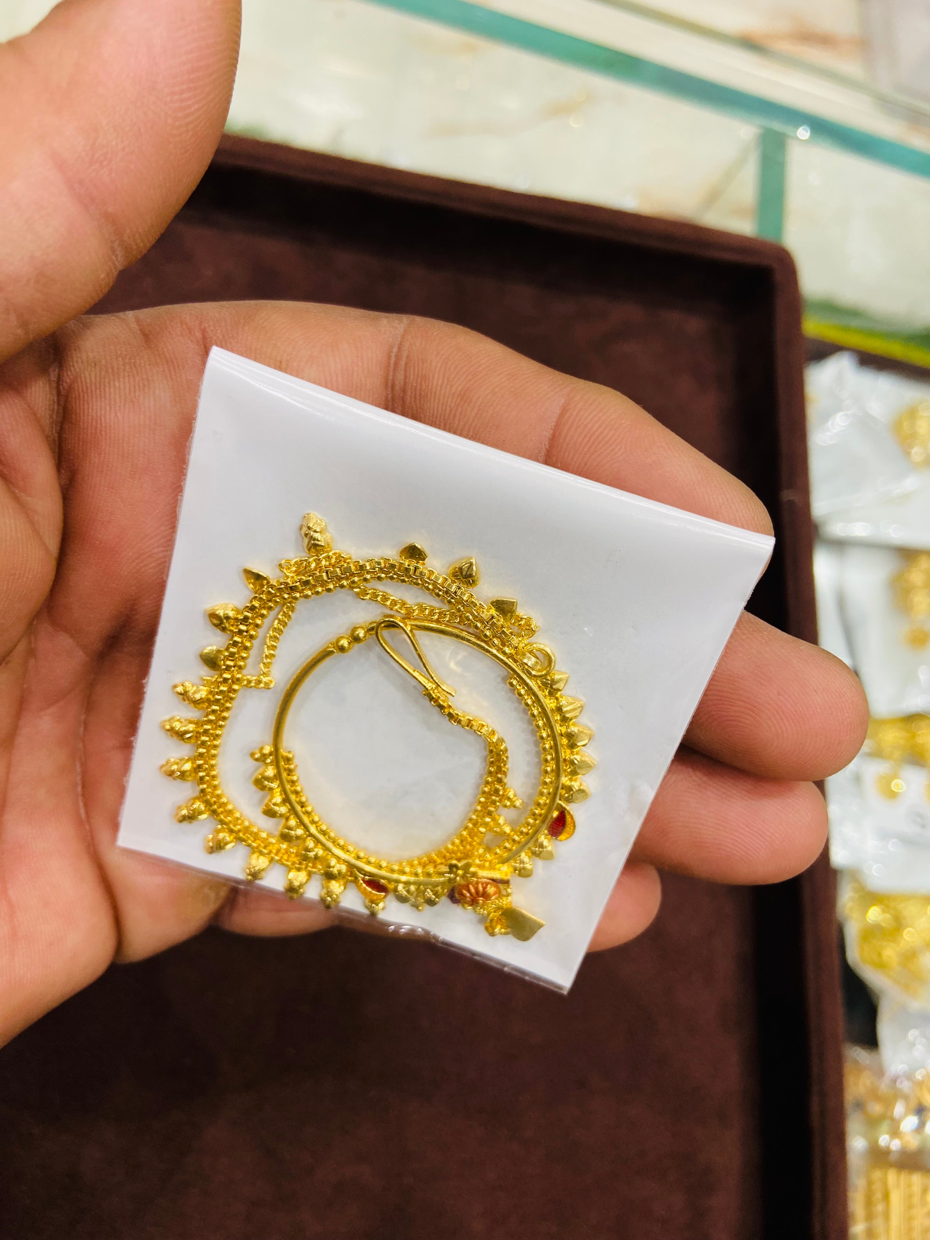 Bridal Nathiya Design in 1 Gram Gold- NT10