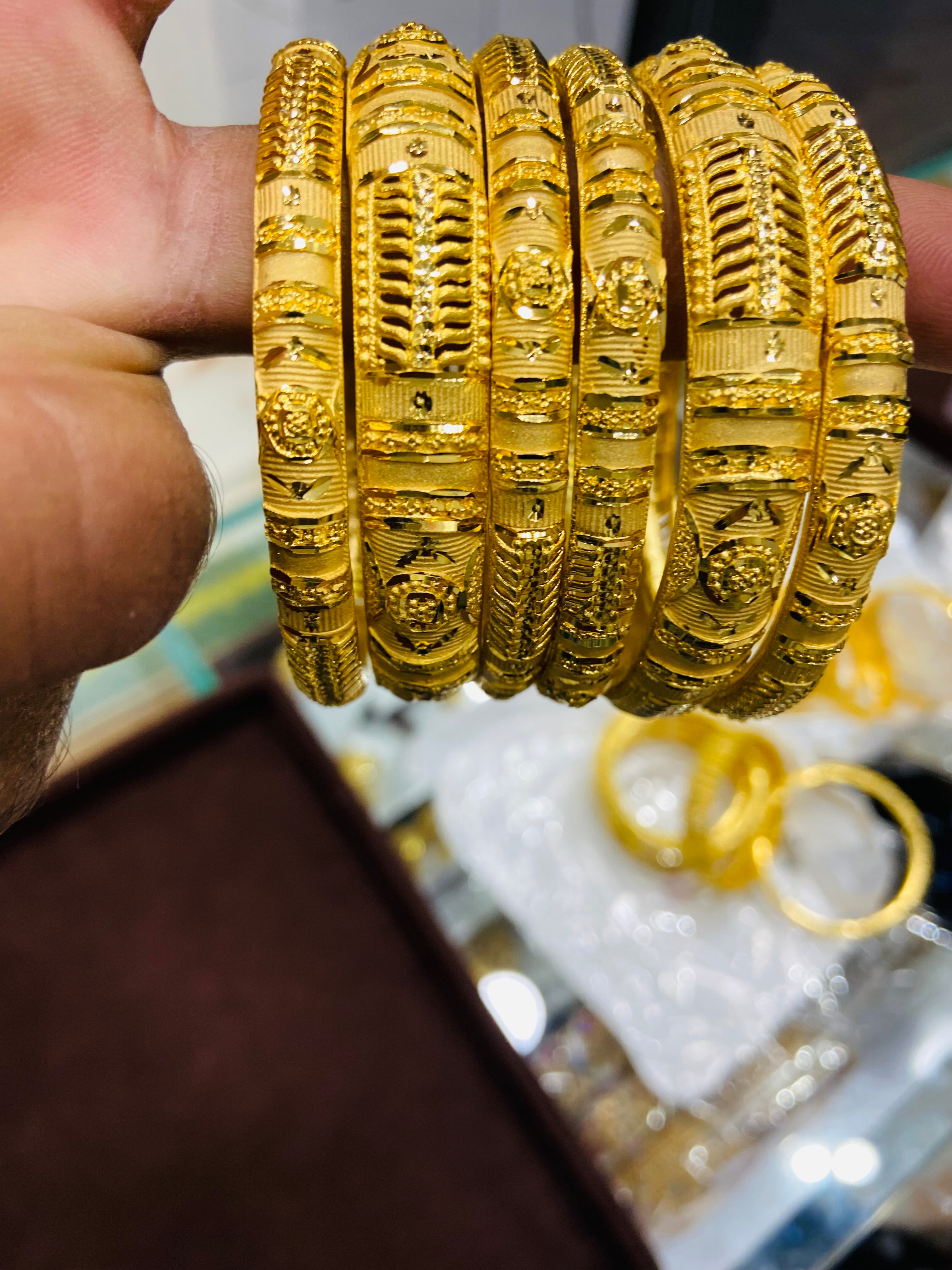 Designer 1 Gram Gold Kada Bangle for Women RB33