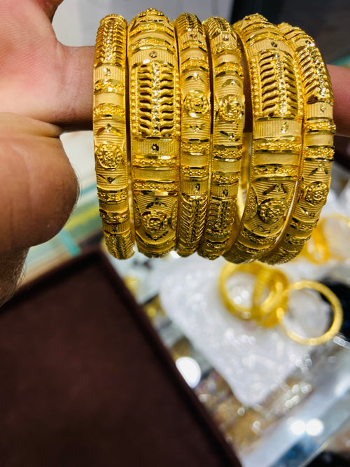 Designer 1 Gram Gold Kada Bangle for Women RB33