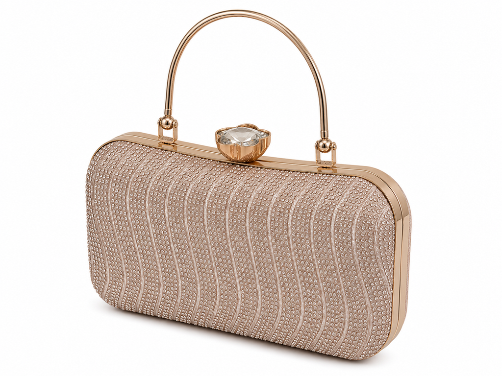 Crystal Frame Party Clutch Bag