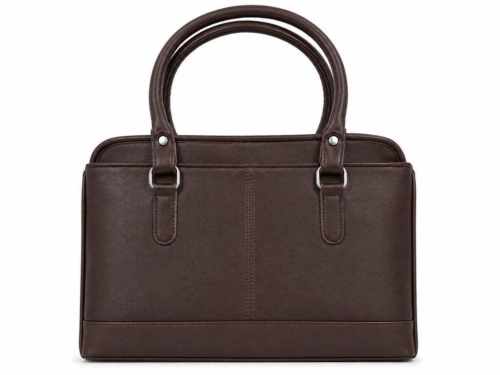 Brown Structured Shoulder Bag for Women