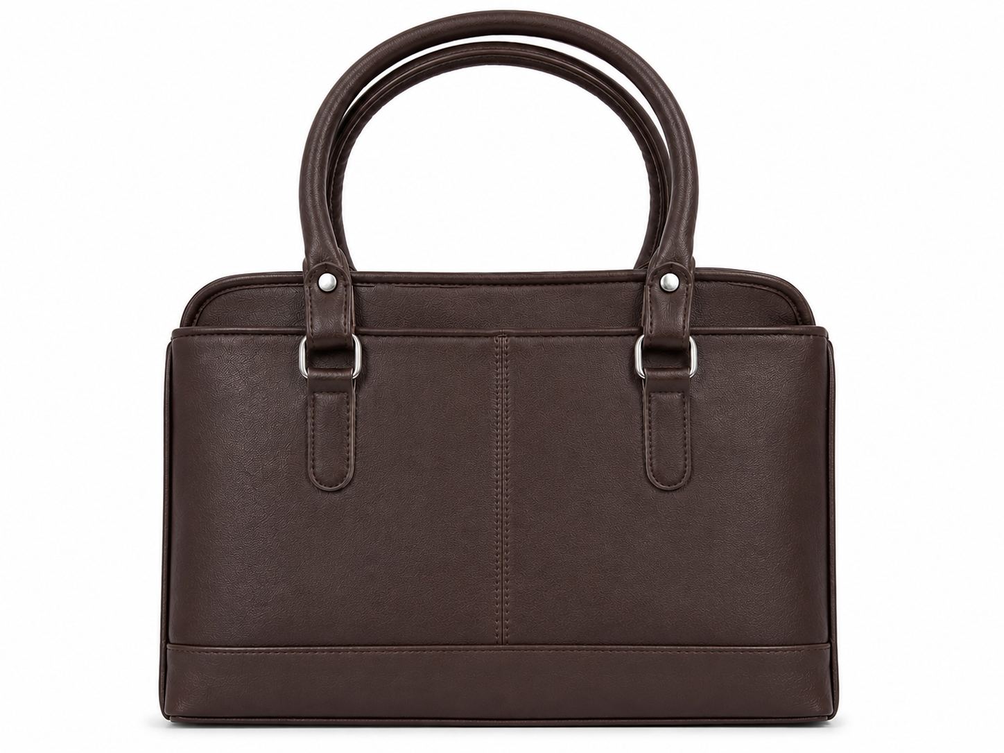 Brown Structured Shoulder Bag for Women