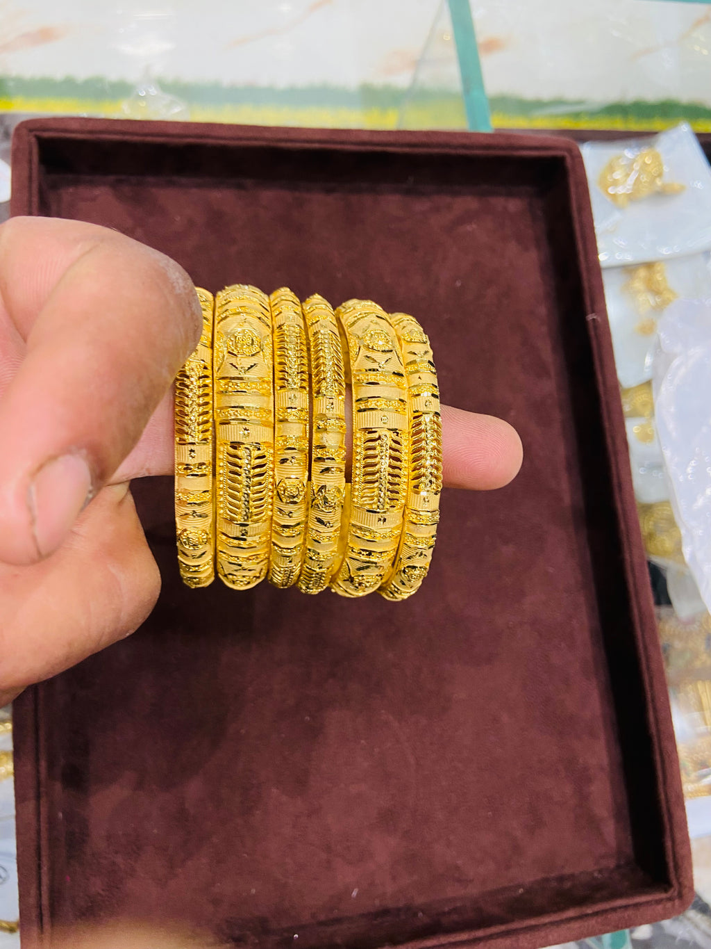 Designer 1 Gram Gold Kada Bangle for Women RB33