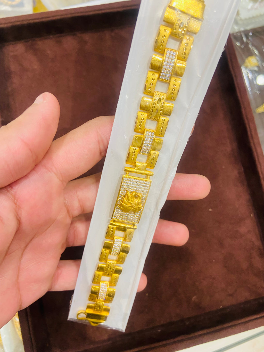 Modern One Gram Gold Bracelet for Men MBR06