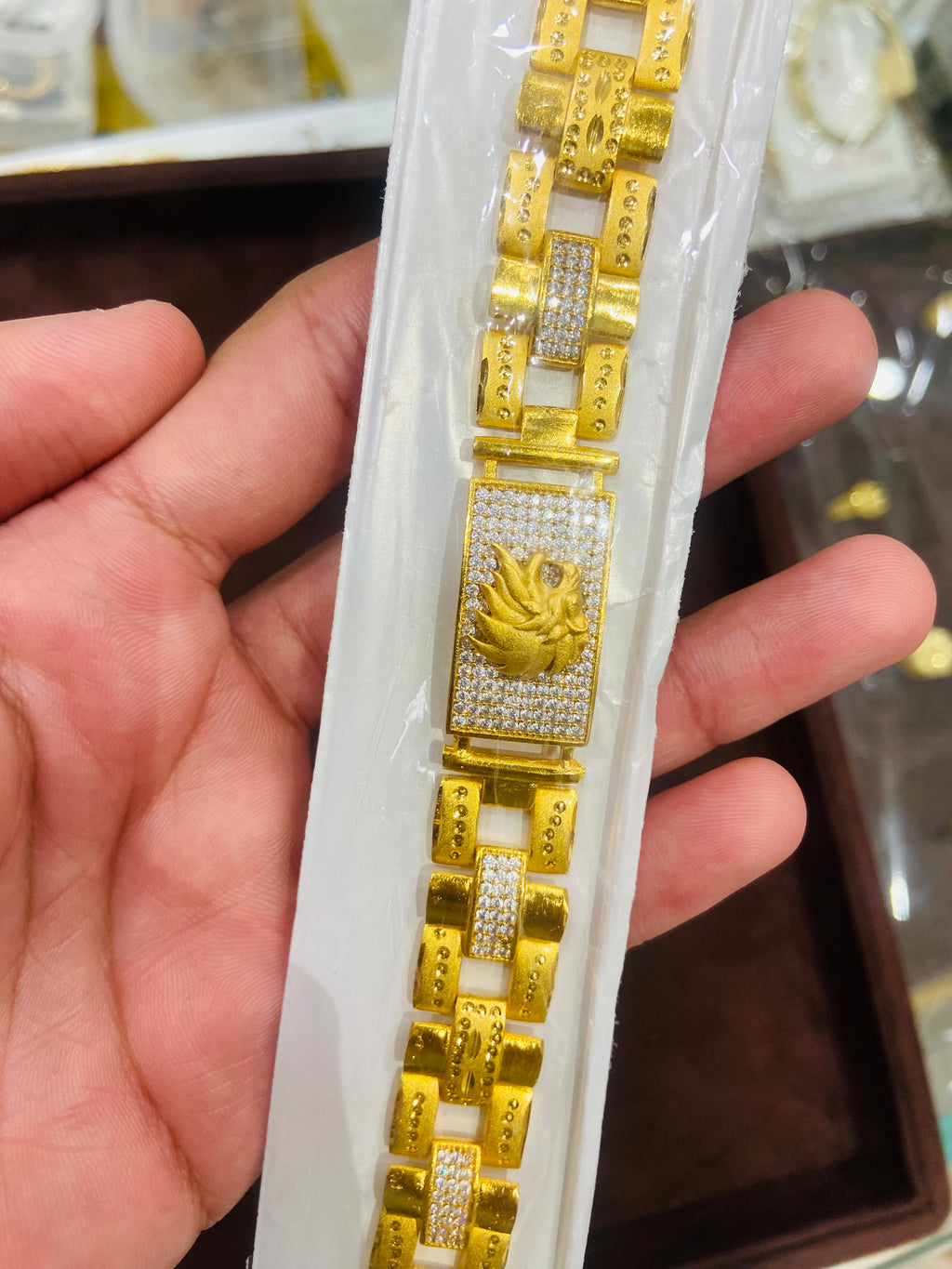 Modern One Gram Gold Bracelet for Men MBR06