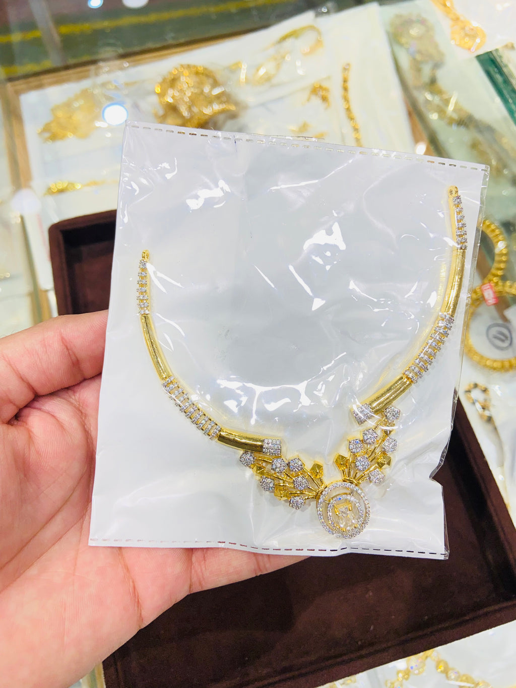 Classic American Diamond Necklace- NS28