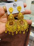 Royal Ethnic 1 Gram Gold Jhumka Earrings for Special Occasions ER19