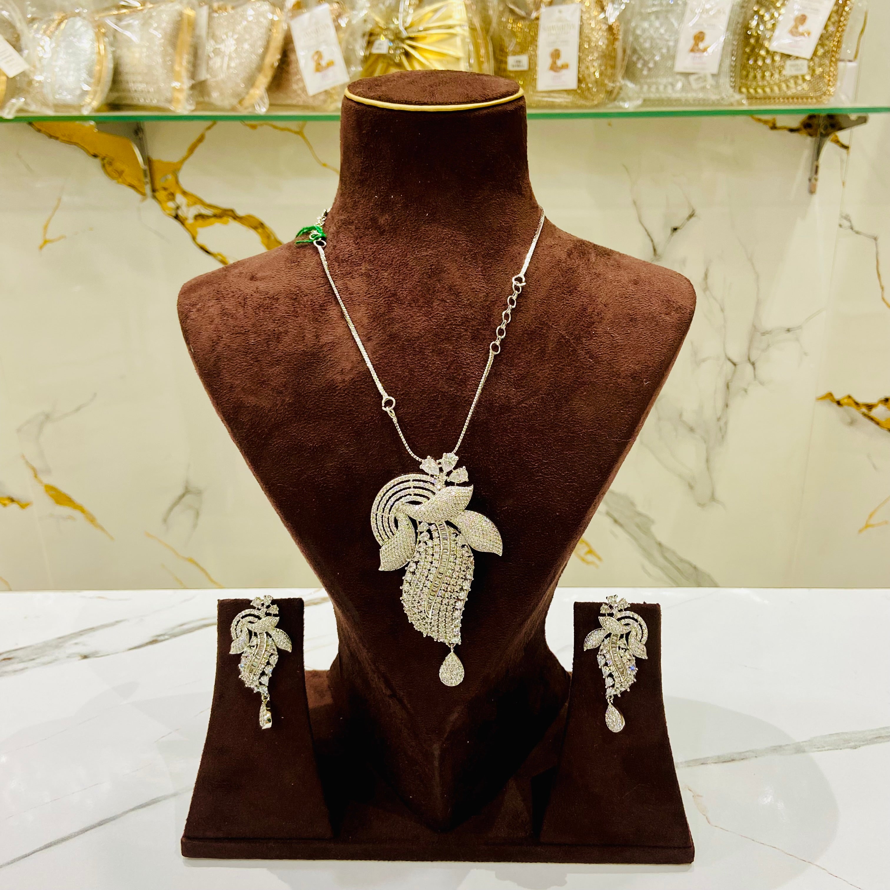 Designer AD Pendant Set for Women - PS02