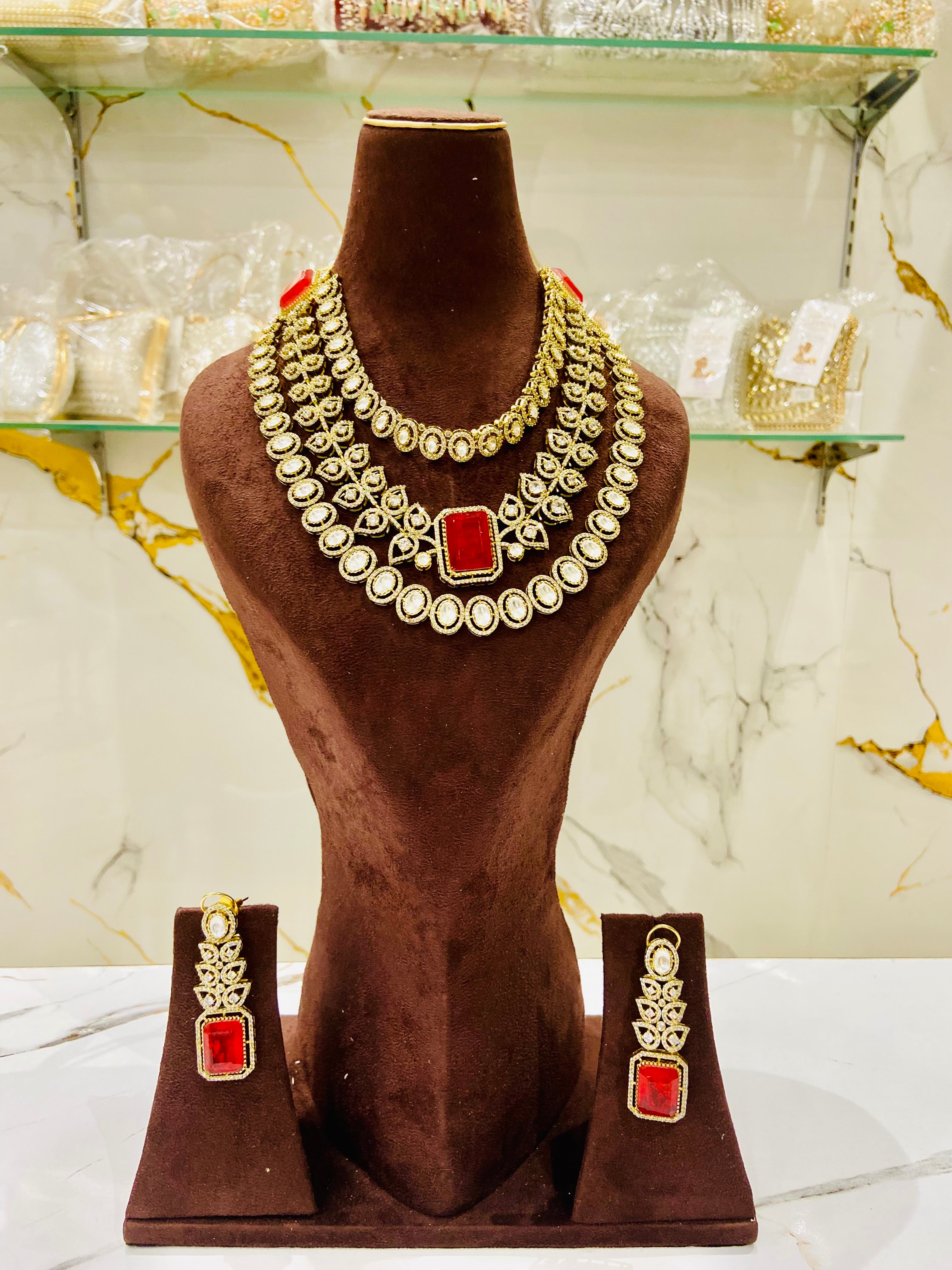 Premium Party Wear Necklace Set - NS06